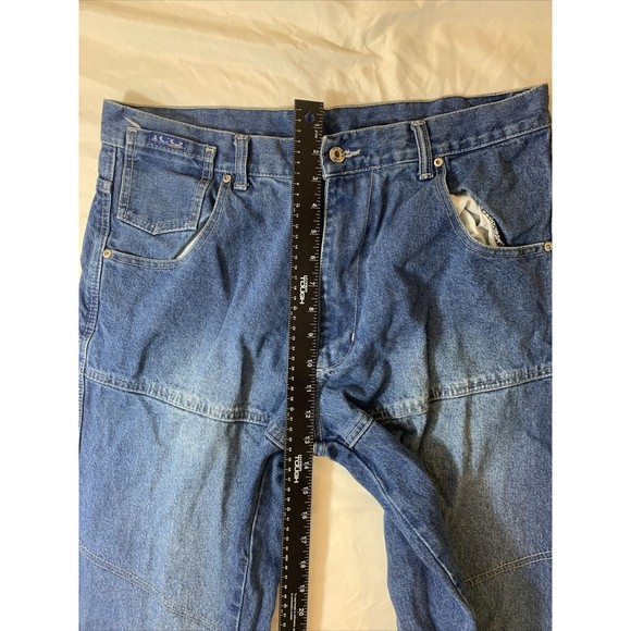 Vintage Design Men's ICQ Blue Jeans Denim Cotton Pants Size 36 5-Pockets - Picture 10 of 12